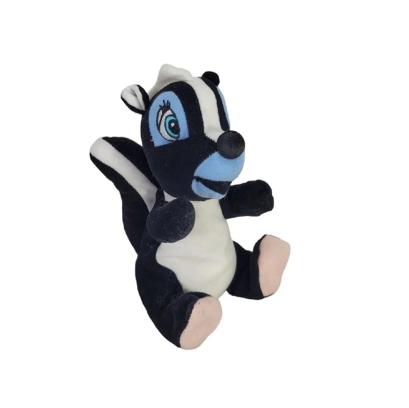 Disney Bambi Skunk Flower Plush Stuffed Animal  Bean Bag Walt Disney Company 6¼" - Picture 3 of 7
